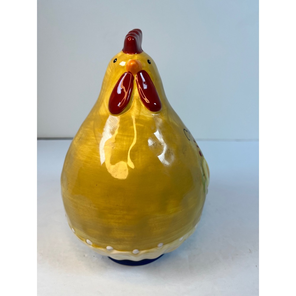 Home Essentials Bless This Kitchen Ceramic Yellow Chicken Hen Figurine